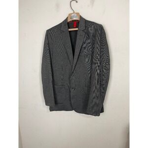 7DIAMONDS Mens Blazer M Crockett Gray Raw‎ Edge Unstructured Sport Coat Jacket